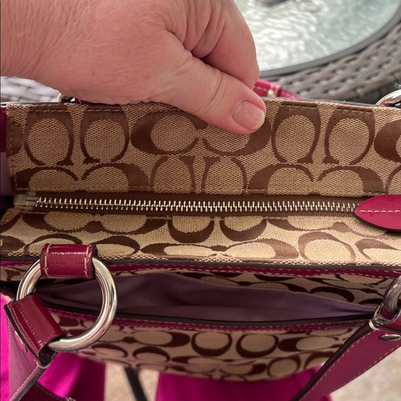 Coach Brown and Wine Penelope Signature Shoulder Bag - Picture 8 of 11